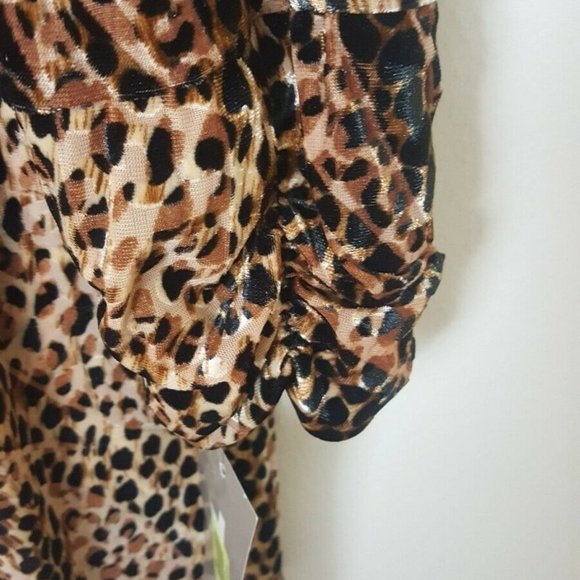 TanJay Animal Print Cheetah Womens Blazer Jacket - Picture 7 of 9